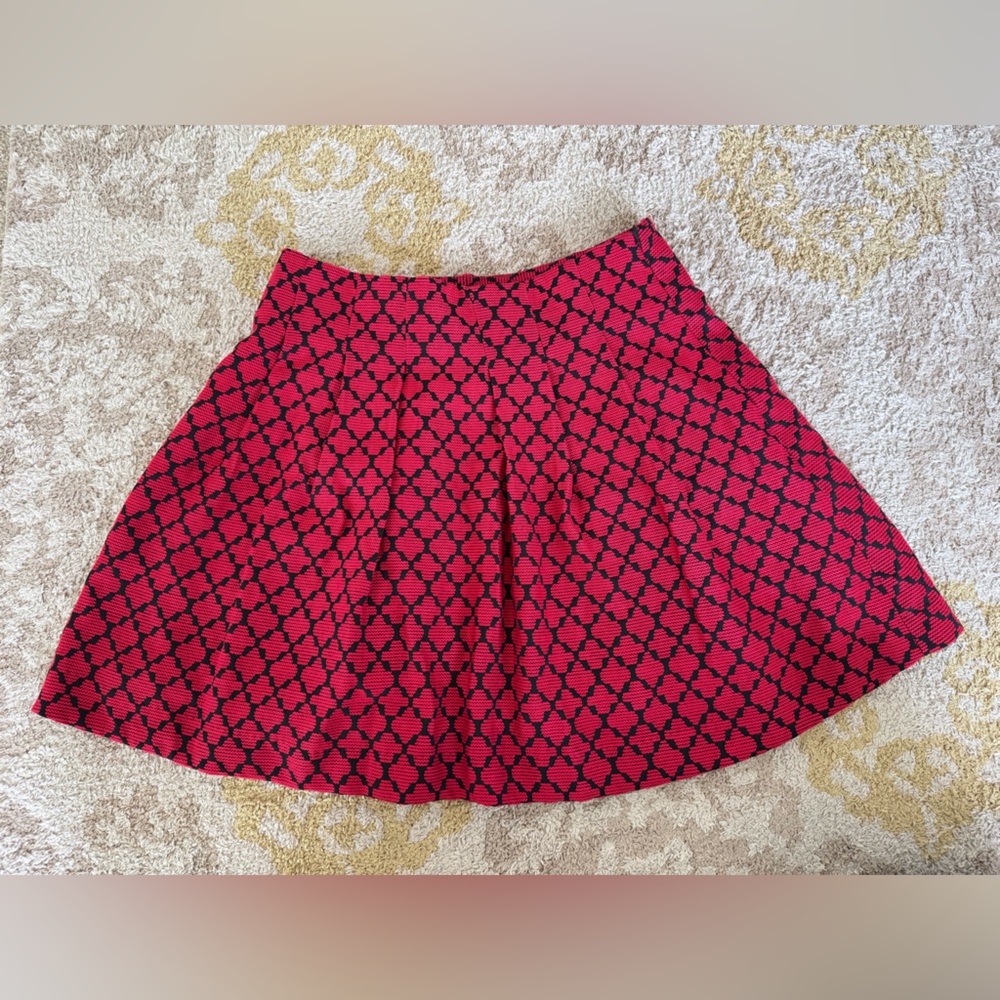 Banana Republic Red and Black Skirt